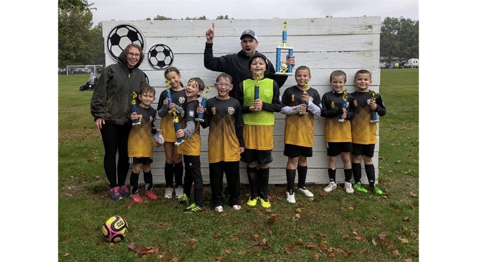 U10 Kouts Stampede 2025 NWISL Tournament Champs!